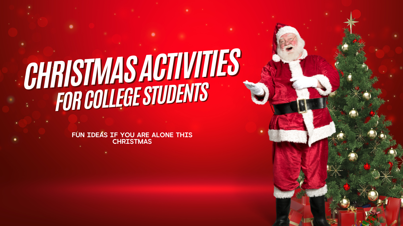 Santa promoting Christmas activities for students