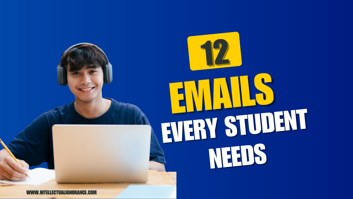 Student with laptop and headphones